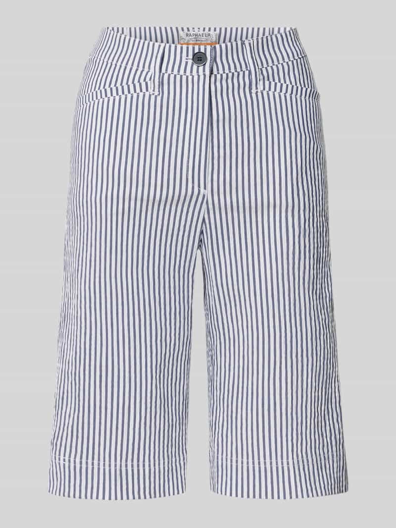 Raphaela By Brax Super slim fit bermuda met steekzakken model 'Lorella'