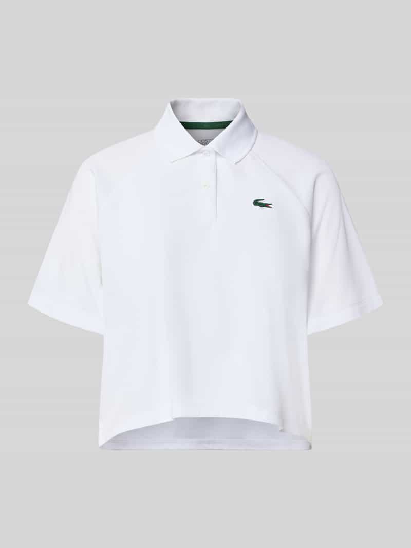 relaxed fit sport-poloshirt met logopatch