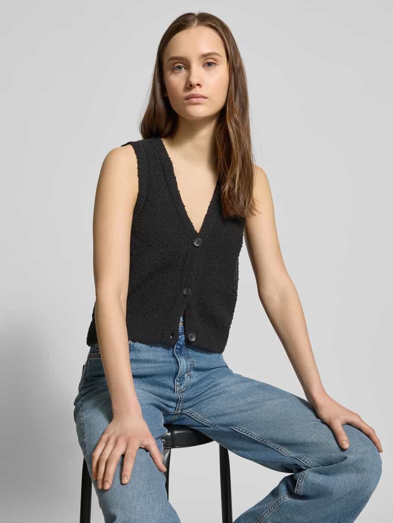 Only Regular fit binnenvest met structuurpatroon model 'ALVILDA'