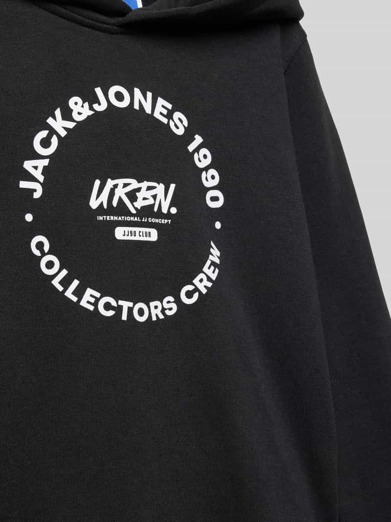 jack & jones Hoodie met labelprint model 'SIMON'