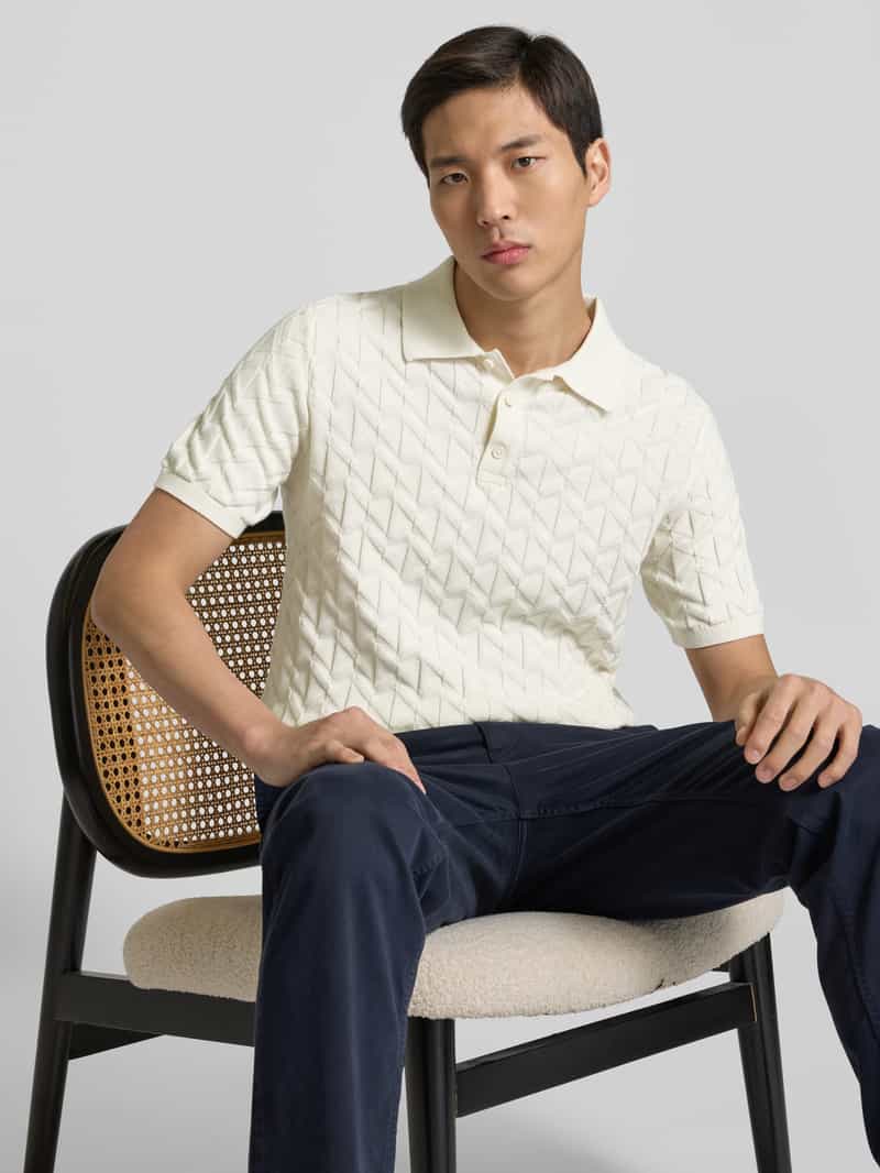 MCNEAL Slim fit poloshirt van puur katoen