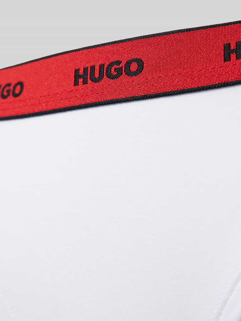 HUGO String met elastische band met label in een set van 3 stuks