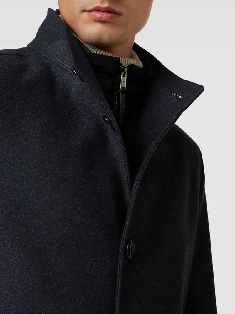 Boss Lange jas met opstaande kraag model 'Hyde'