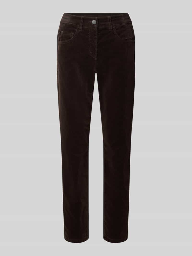 LUISA CERANO Slim fit broek met lyocell-aandeel in verkorte pasvorm