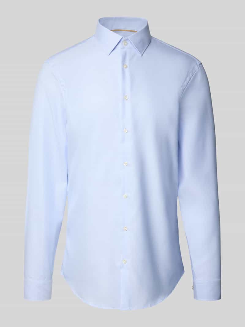 Jake*s Slim fit zakelijk overhemd met kentkraag