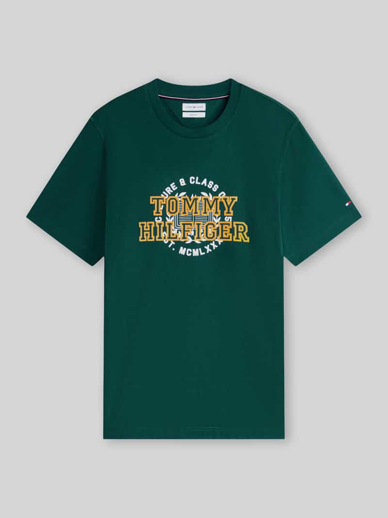 Tommy Hilfiger Regular fit t-shirt van puur katoen