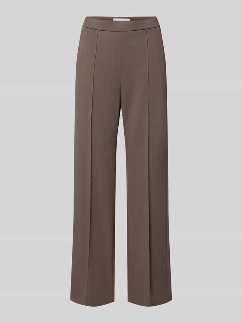 Raffaello Rossi Gerade Hose mit fixierten Bügelfalten Modell 'RENEE' in Taupe, Größe 34 211499534