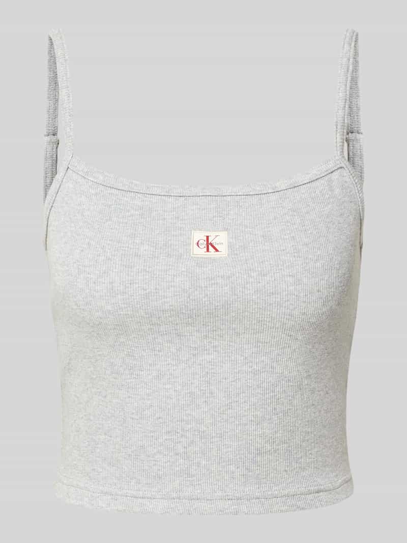 Calvin Klein Jeans Korte top met labeldetail
