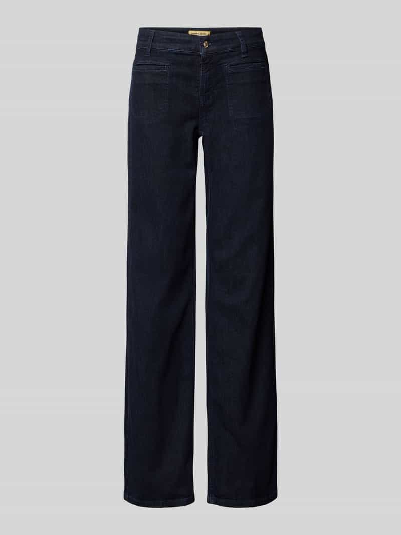 CAMBIO Wide leg jeans met steekzakken model 'TESS'