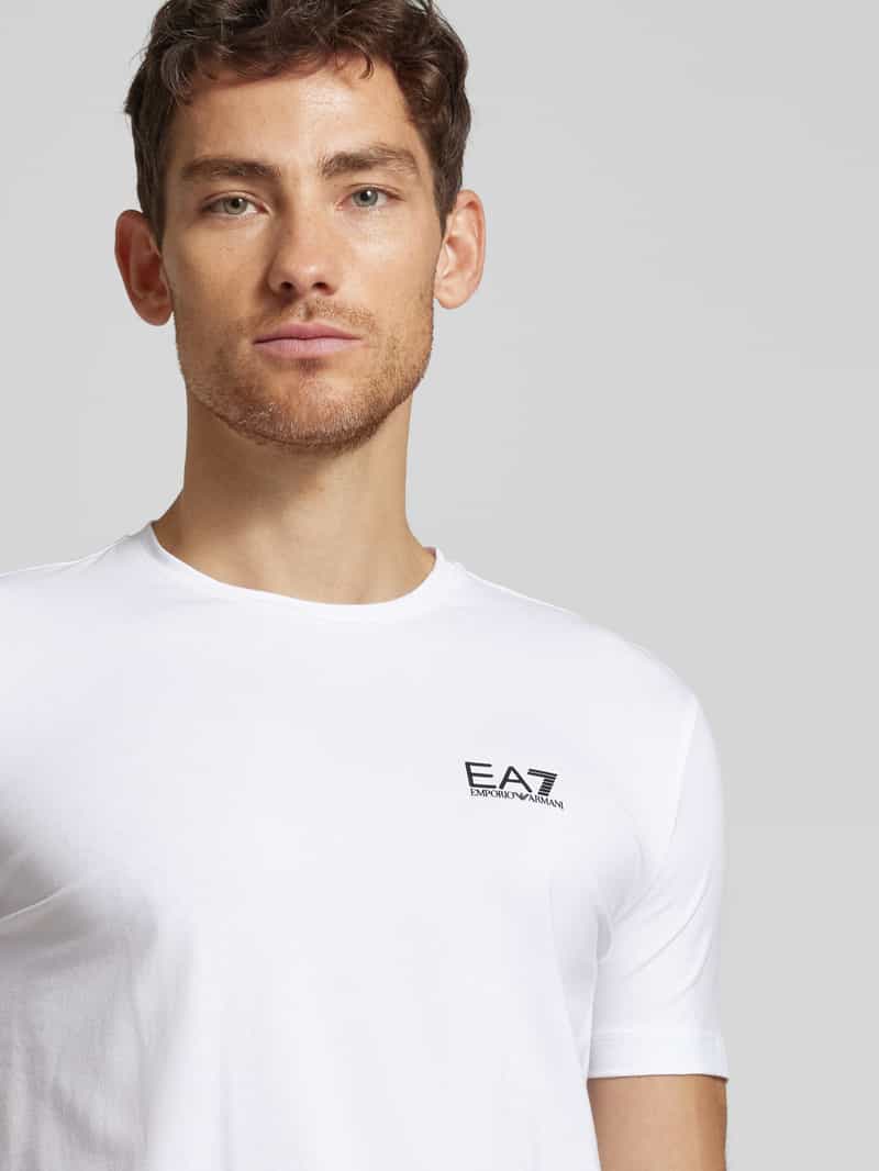EA7 Emporio Armani T-shirt met labelprint