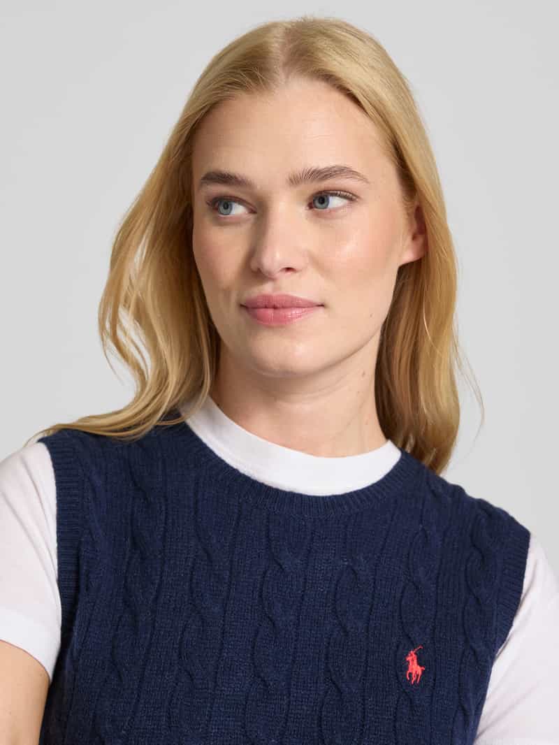 Polo Ralph Lauren Gebreide top van een mix van katoen en kasjmier