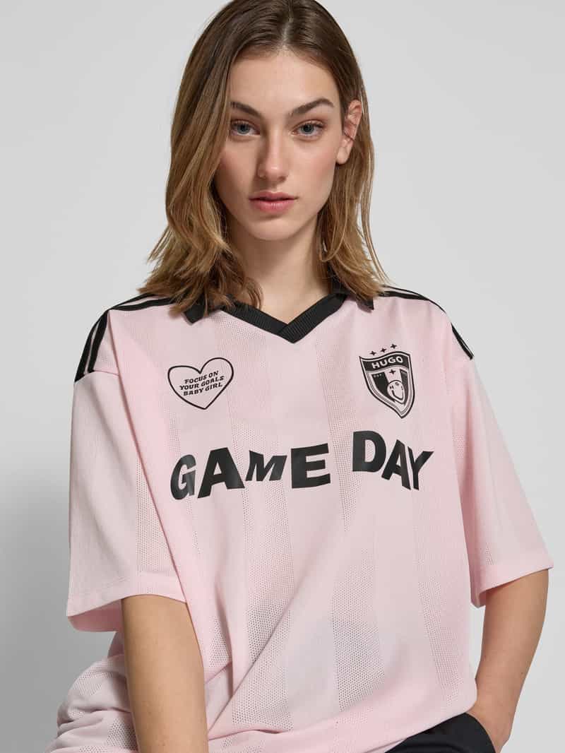 Hugo Blue T-shirt met model 'Dila'