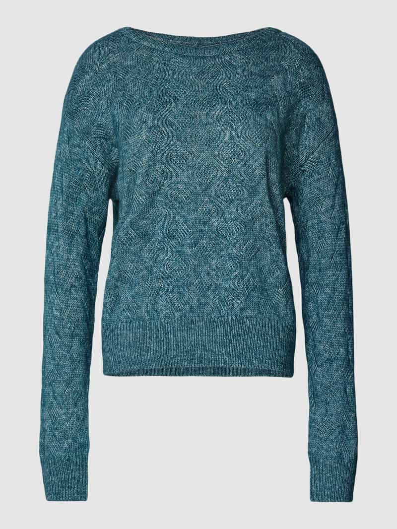 Comma Gebreide pullover met all-over motief