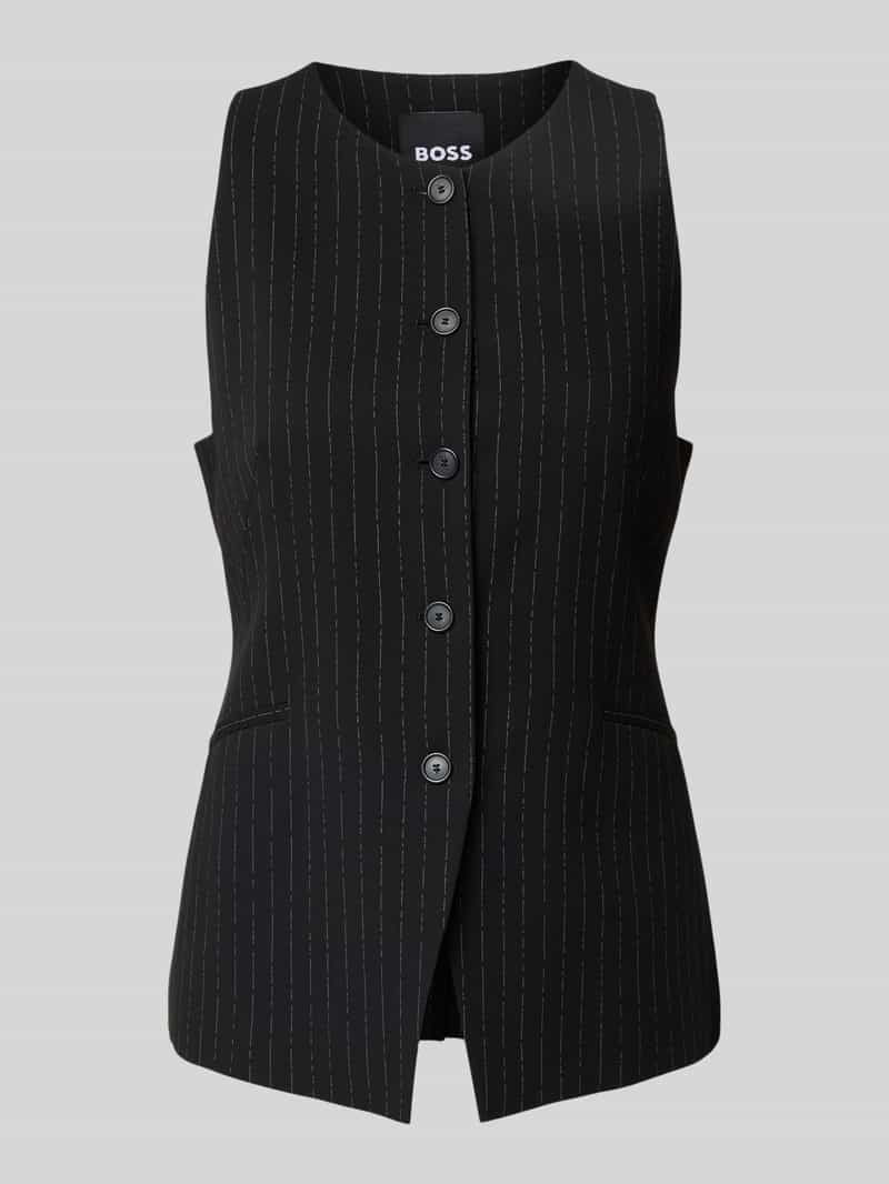 slim fit bodywarmer van pure viscose model 'JULERAN'