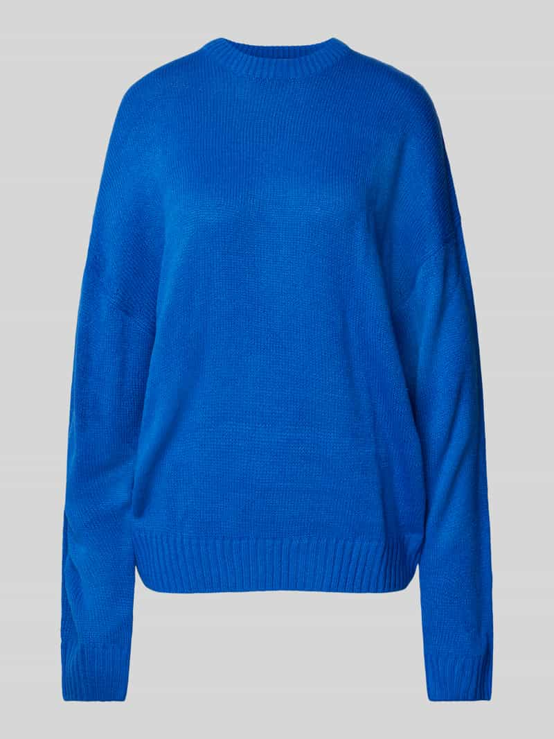 Review Oversized gebreide pullover met ronde hals