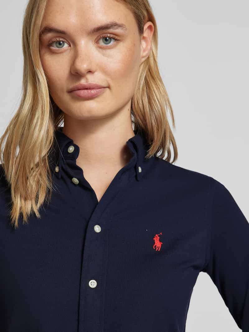 Polo Ralph Lauren Regular fit overhemdblouse met labelstitching