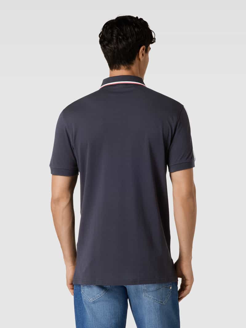 Regular fit poloshirt met labelprint Christian Berg Men