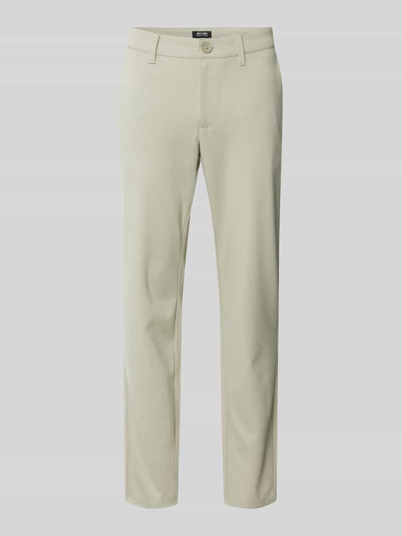 Only & Sons Tapered fit stoffen broek met ceintuurlussen, model 'MARK'