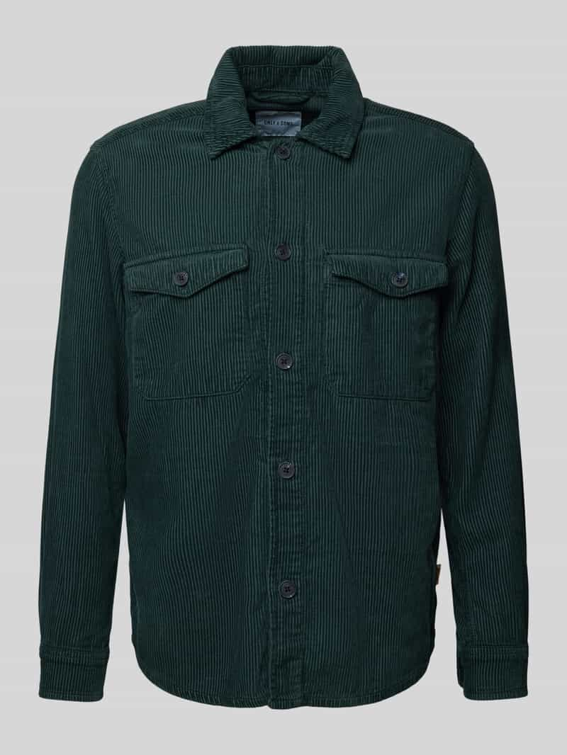 Only & Sons Regular fit vrijetijdsoverhemd van corduroy, model 'MARLOW'