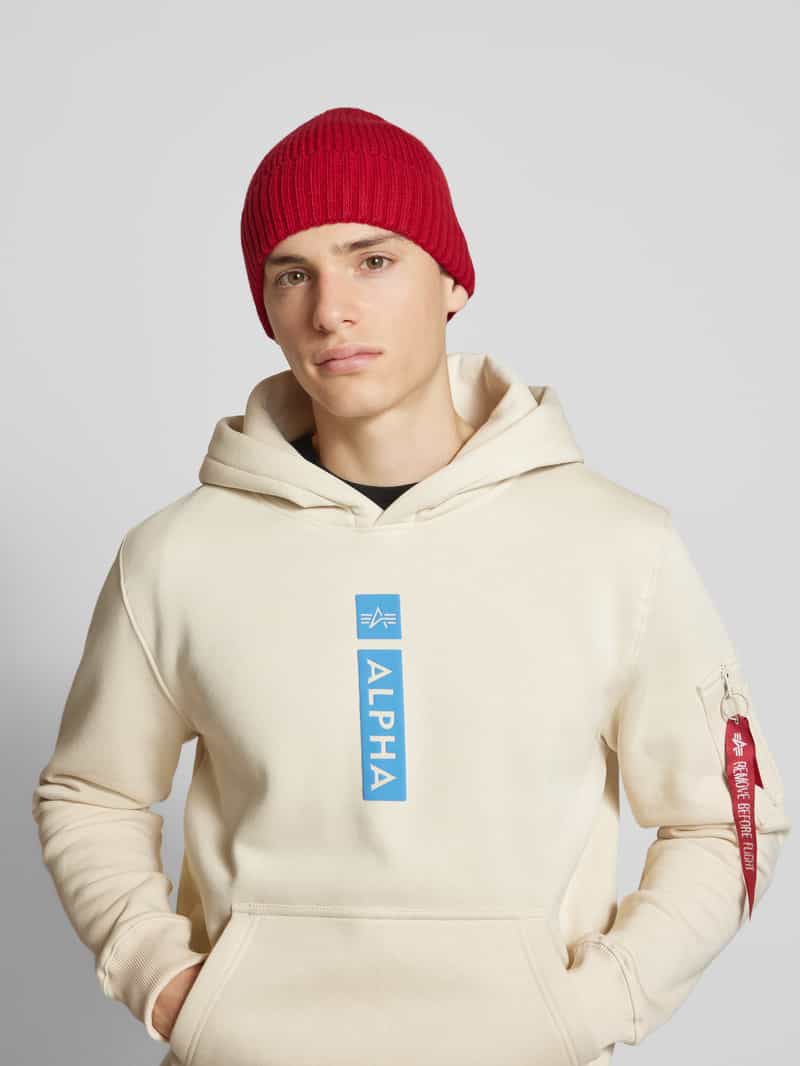 alpha industries Hoodie met labelprint