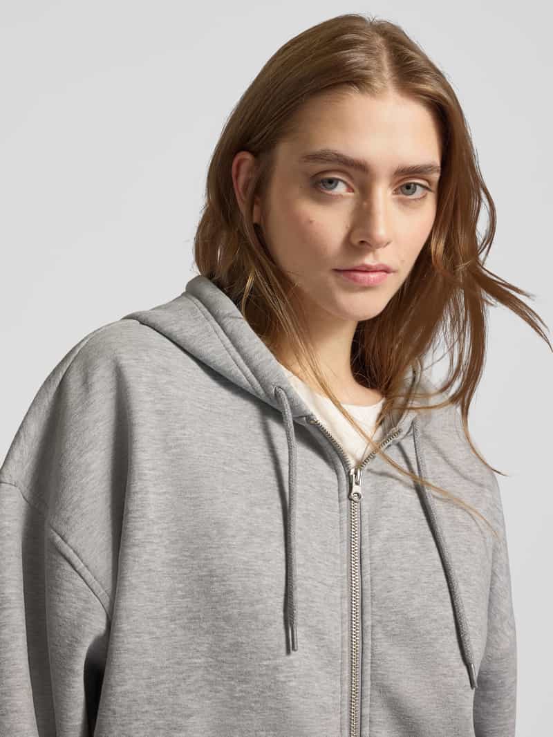 Review Oversized sweatjack met steekzakken opzij