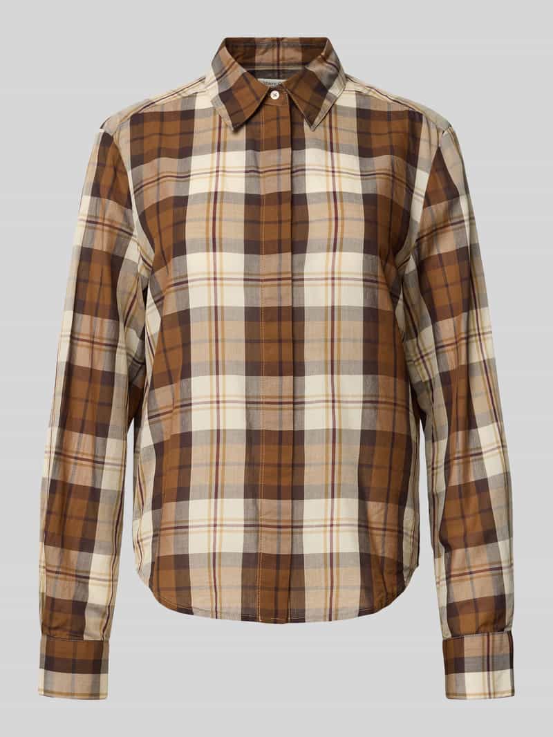Marc O'Polo Regular fit overhemdblouse van een mix van katoen en lyocell