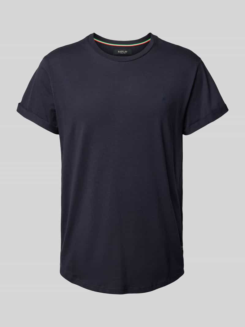 Replay T-shirt met labelstitching