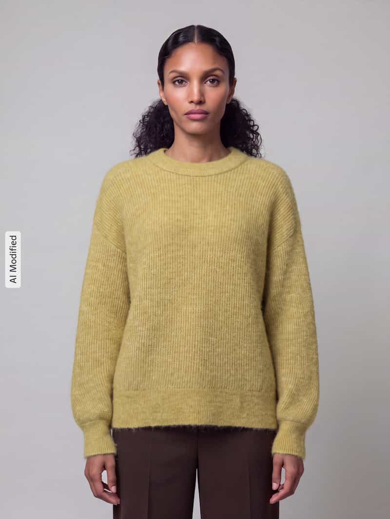 Selected relaxed fit pullover van wolmix model 'LULU'