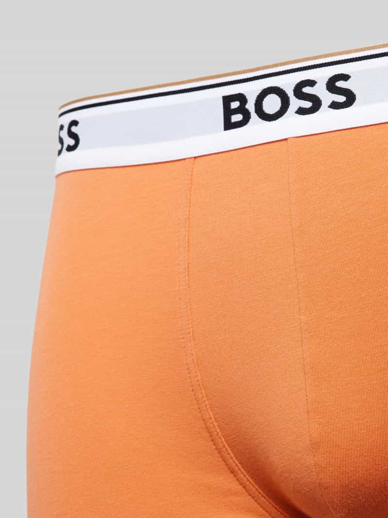 Boss Boxershort met elastische band met label in een set van 3 stuks model 'Power'