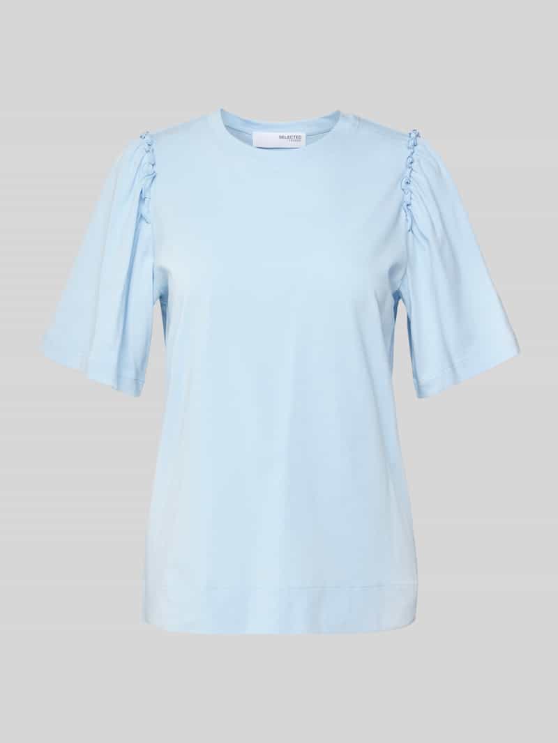 Selected Femme T-shirt met plooien model 'PENELOPE'