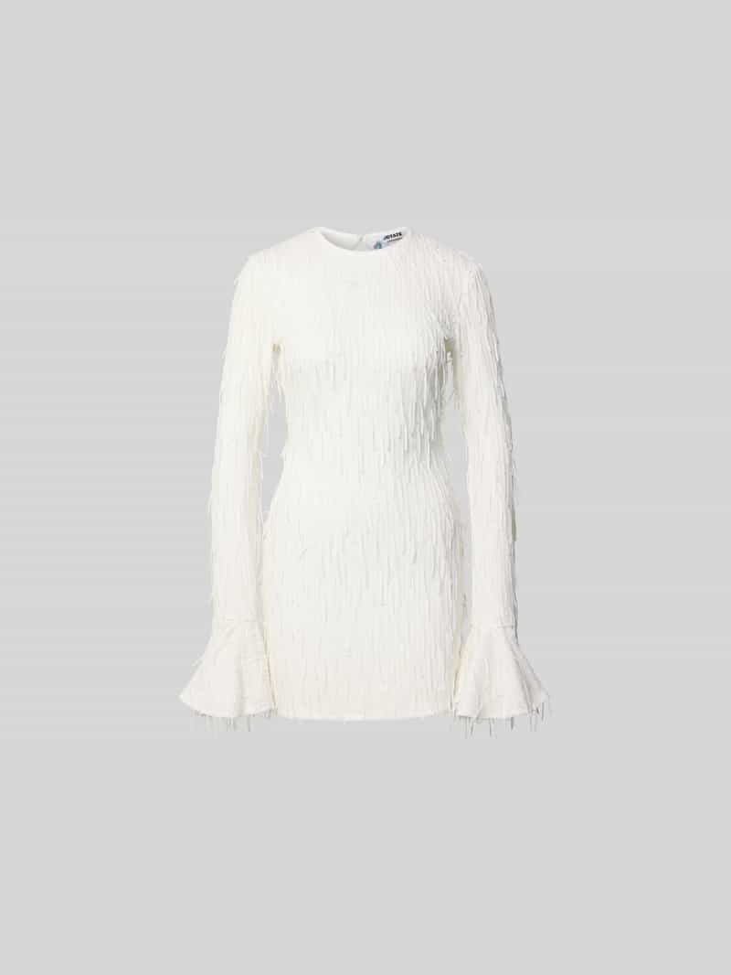 Mini-jurk met ronde hals