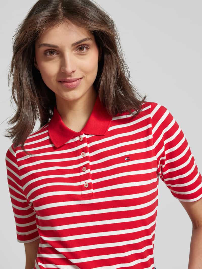 Tommy Hilfiger Regular fit poloshirt met logostitching model '1985'