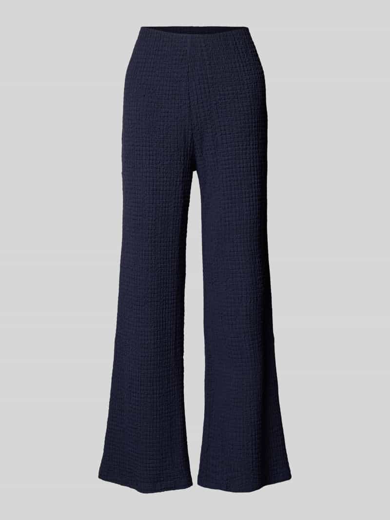 Christian Berg Woman Flared stoffen broek met structuurmotief