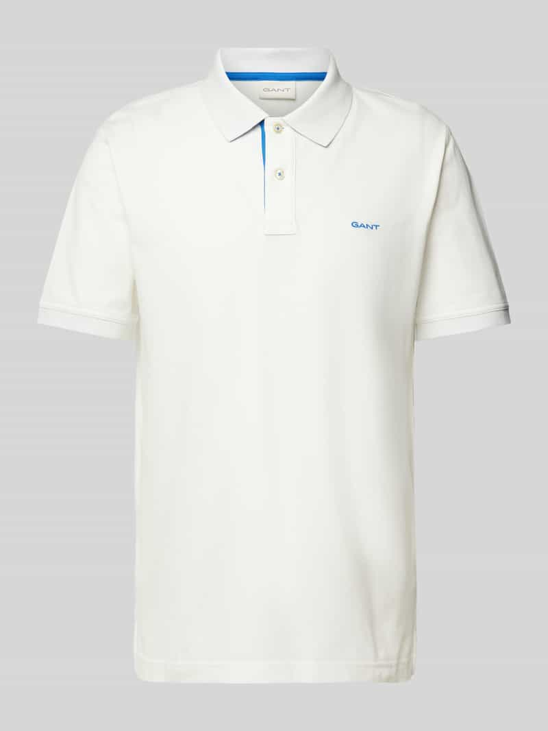 Gant Regular fit poloshirt met labelstitching