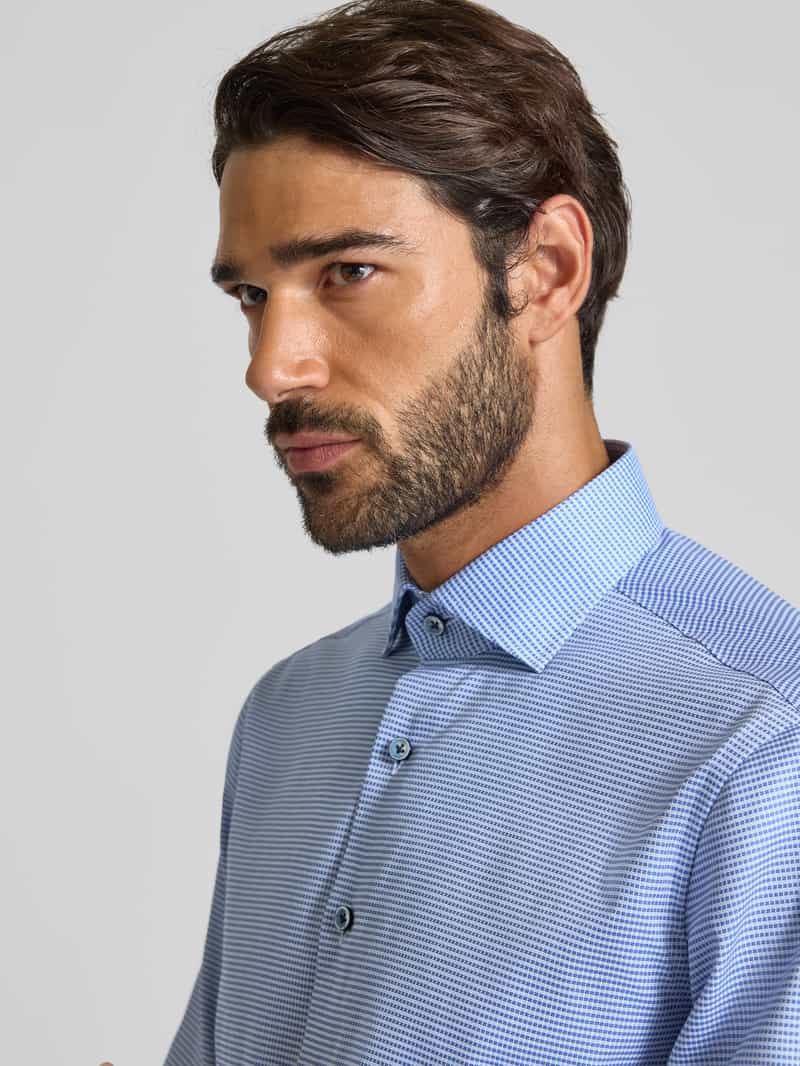 OLYMP SIGNATURE SLIM FIT Slim fit zakelijk overhemd met kentkraag model 'Savio'