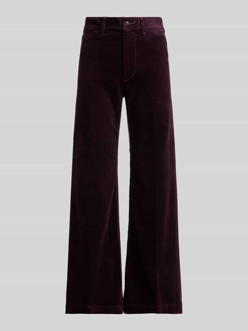 Polo Ralph Lauren Wijdte broek van katoenmix in corduroy look