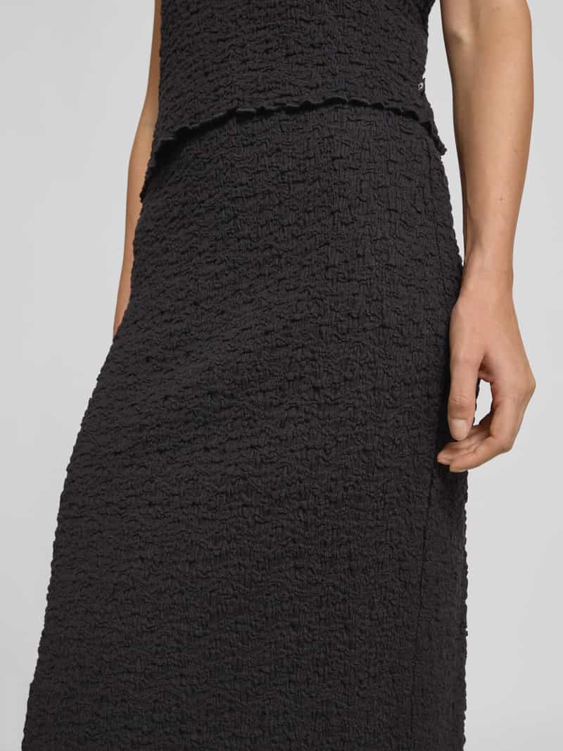 Tom Tailor Denim Nauwsluitende midirok van katoenmix