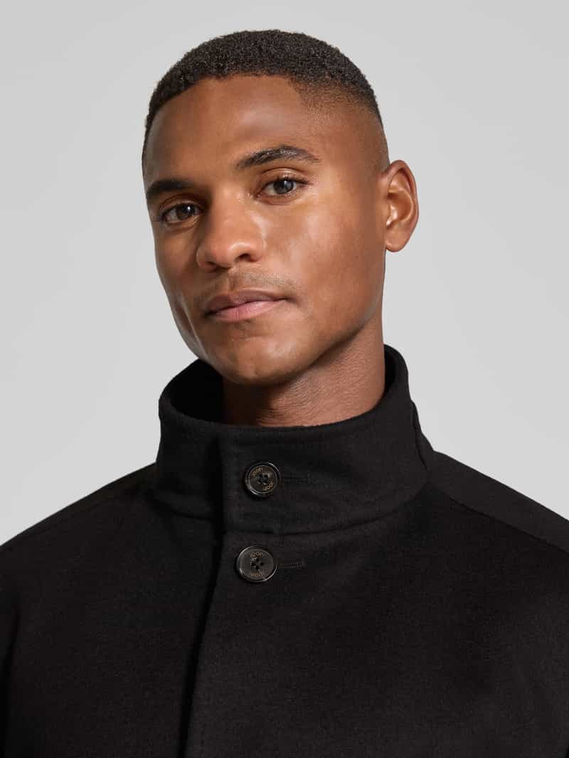 JOOP! Collection Lange wollen jas met opstaande kraag model 'MARON'