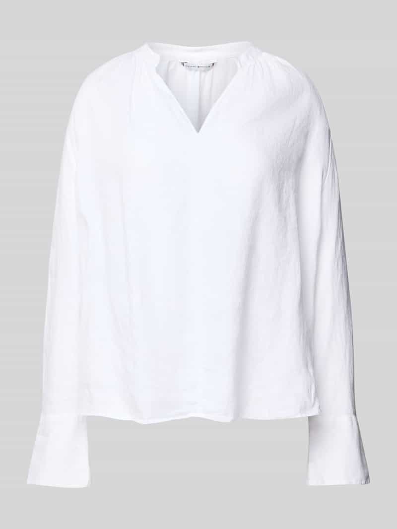 Tommy Hilfiger Regular fit blouse van puur linnen