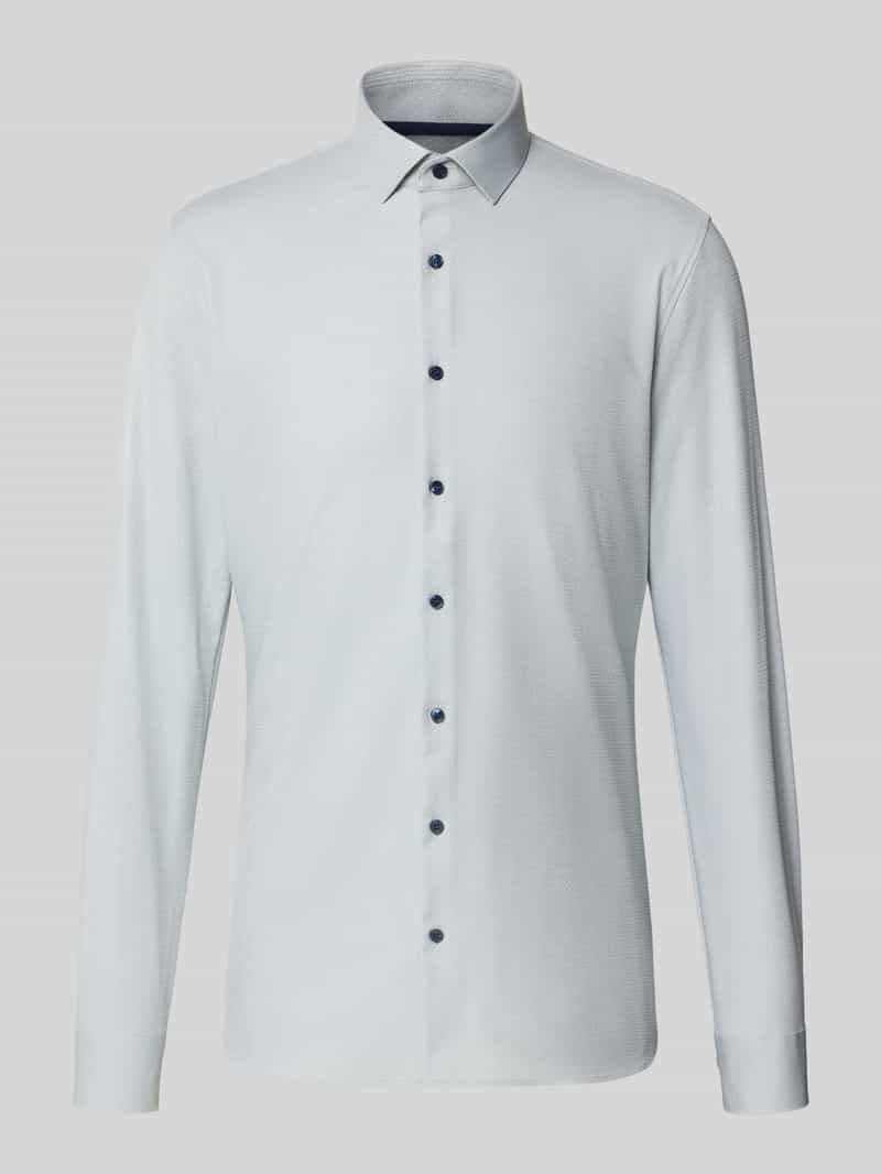 OLYMP No. Six Super slim fit zakelijk overhemd met kentkraag