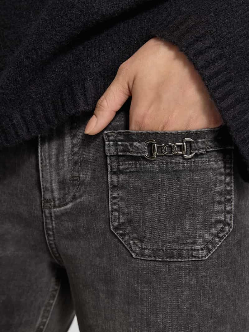 Angels Flared jeans met opgestikte zakken model 'LIZ SMART BUCKLE'