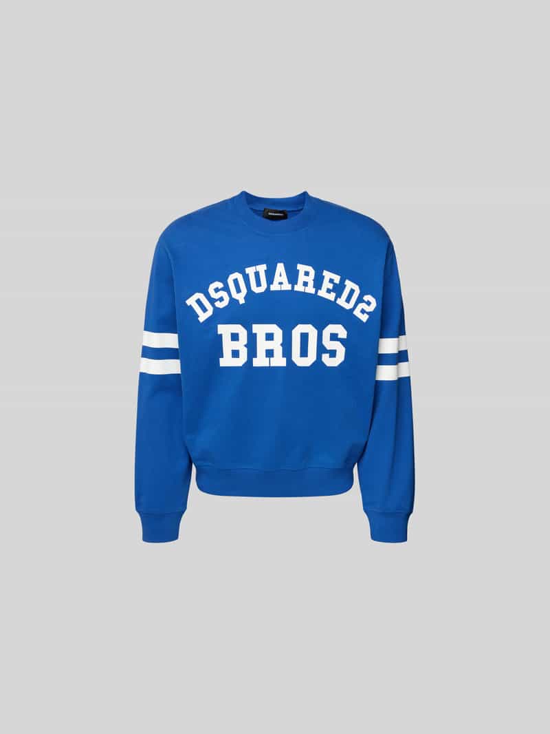 Sweatshirt met labelprint