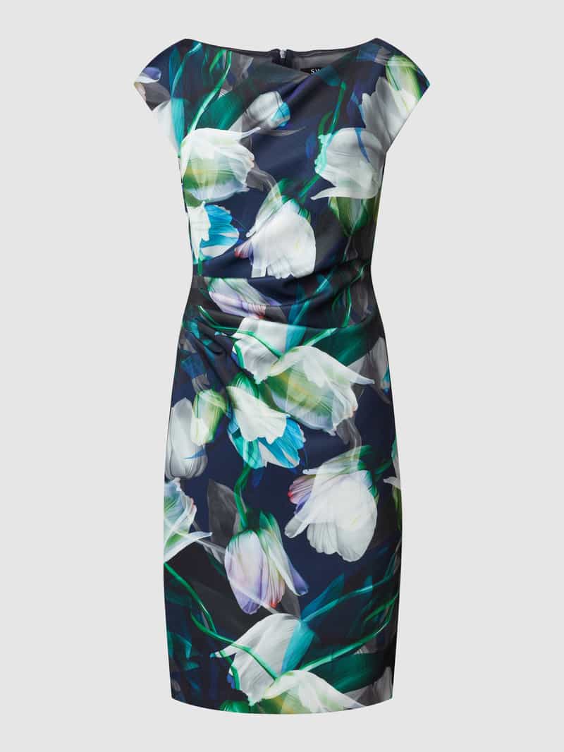 Cocktailjurk met bloemenmotief Swing