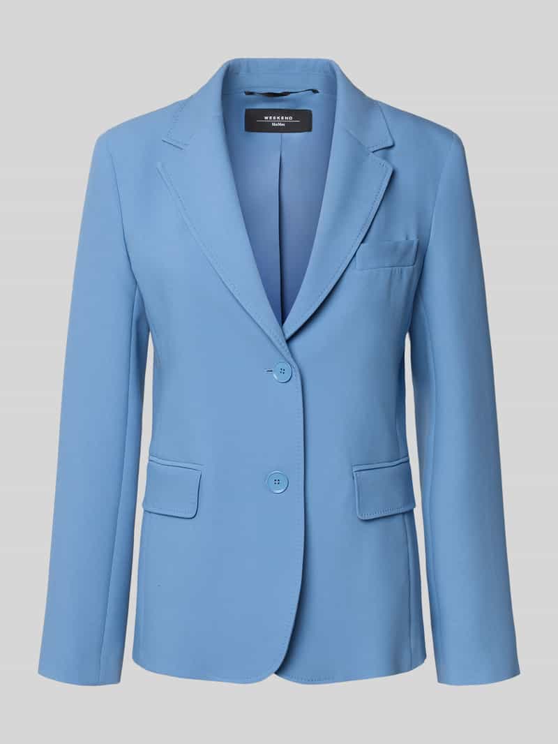 Slim fit blazer met viscose