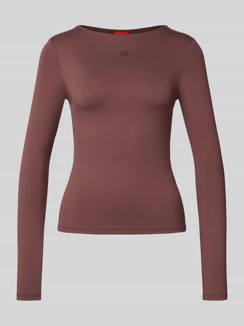 HUGO Slim fit shirt met lange mouwen van elastische jersey model 'DASIIA'
