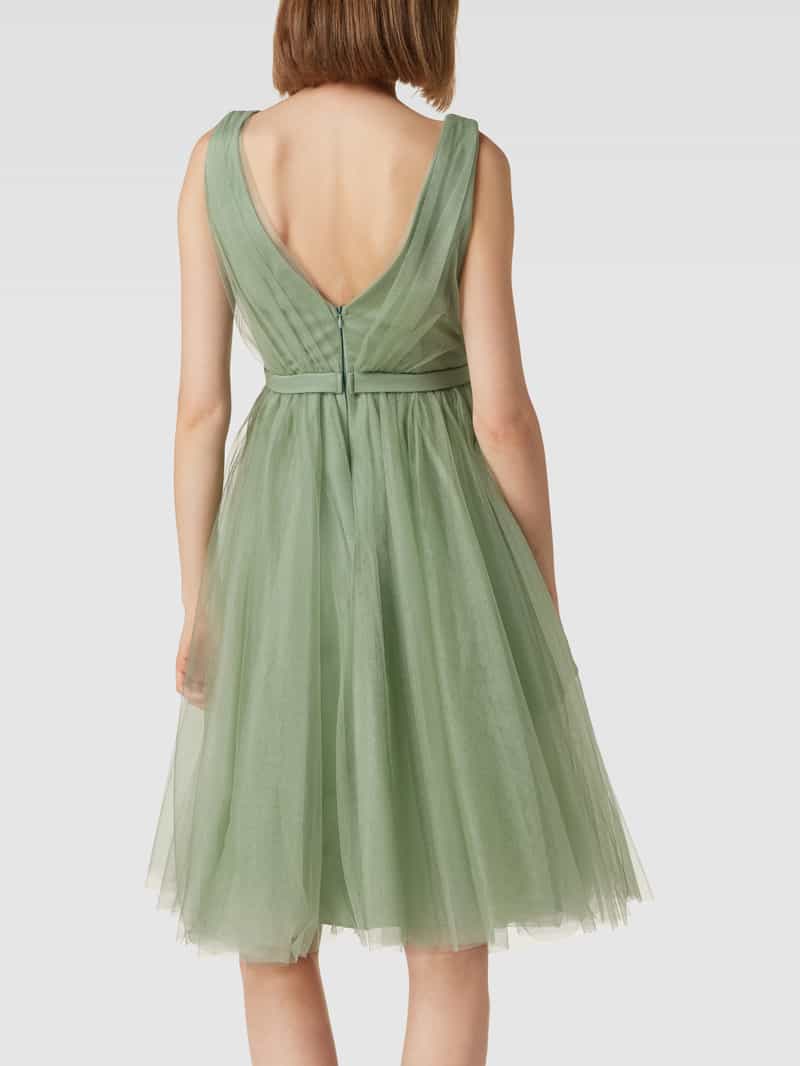 Cocktailjurk met V-hals TROYDEN COLLECTION