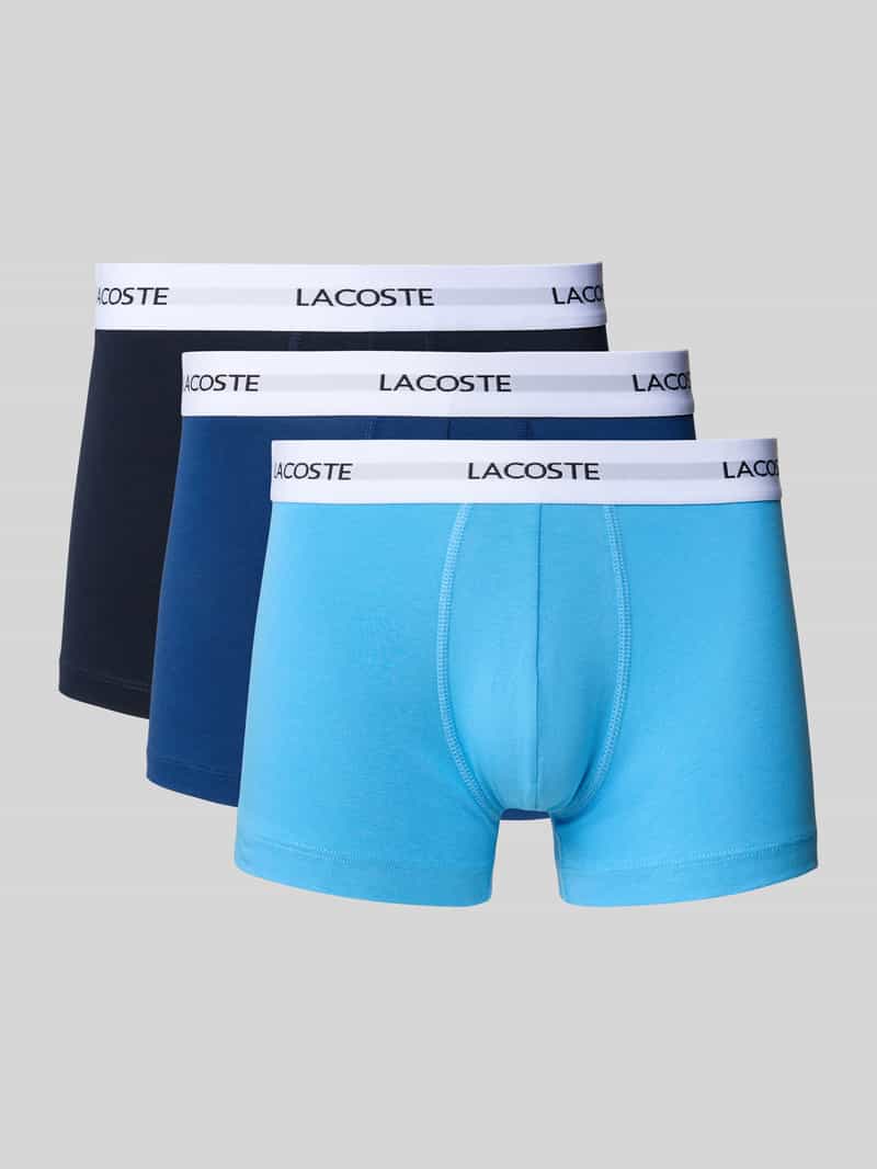 Lacoste Boxershort met elastische logoband in een set van 3 stuks