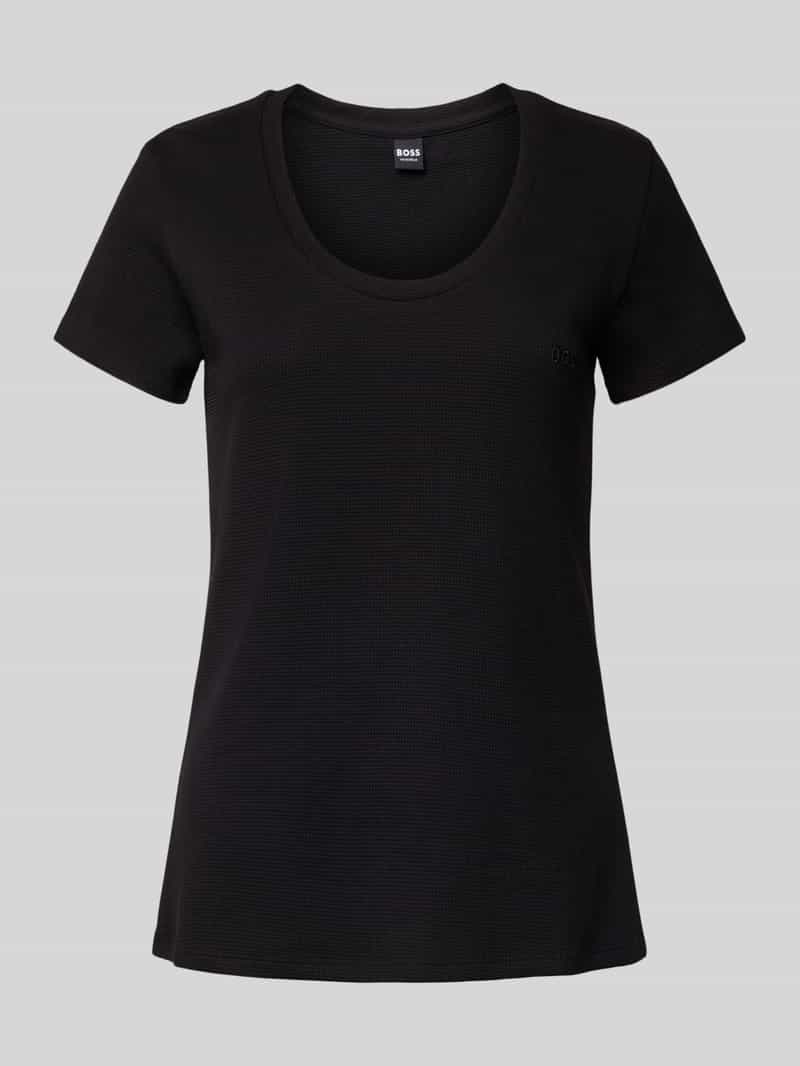 Boss Regular fit T-shirt van katoenmix