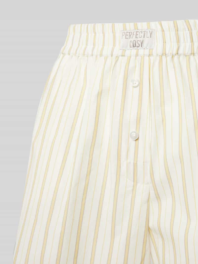 Jake*s Casual Korte loose fit pyjamabroek met gulp