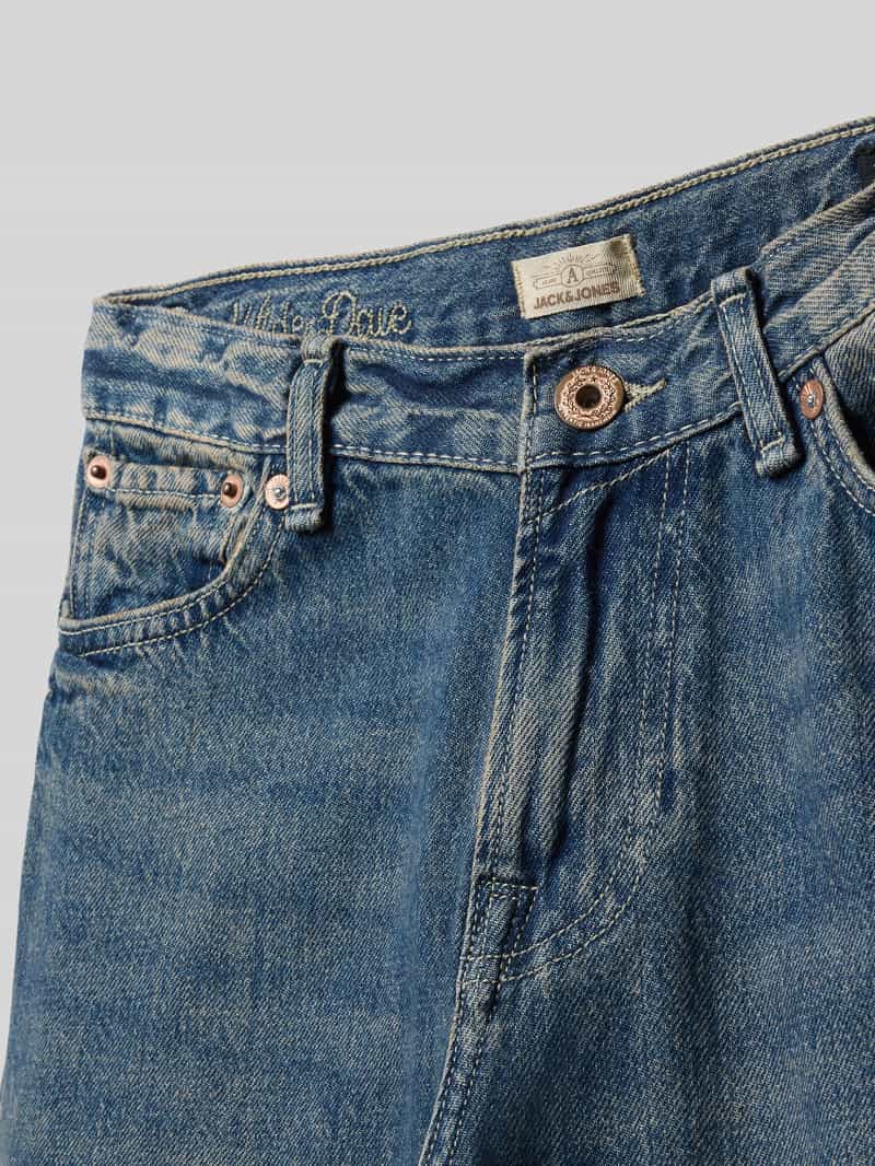 jack & jones Wide fit jeans met logopatch model 'Dave'